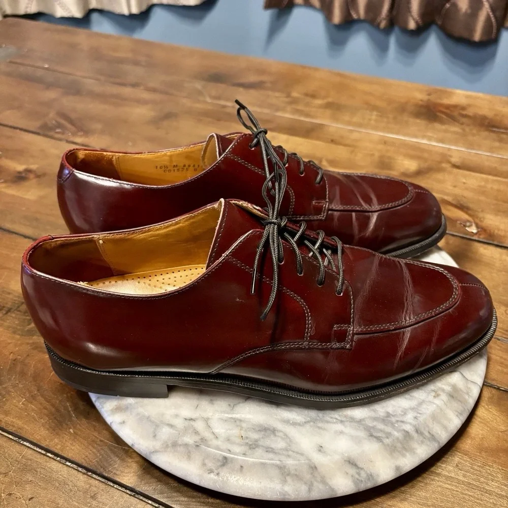 Cole‎ Haan 8941 Cordovan Color Split Toe Oxfords Men Sz 10.5 M